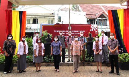 Berjasa di Bidang Pendidikan, Yayasan Kesatuan Resmikan Monumen Pendiri Sekolah Kesatuan Bogor