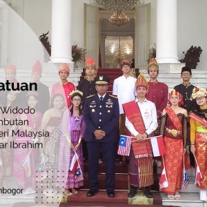 SMP Kesatuan Mendampingi Presiden Joko Widodo Dalam Penyambutan Perdana Menteri Malaysia Dato’ Seri Anwar Ibrahim