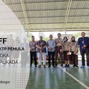 Kegiatan KICK OFF PEREKAMAN KTP PEMULA DALAM RANGKA PERSIAPAN PILKADA  Sekolah Kesatuan Bogor